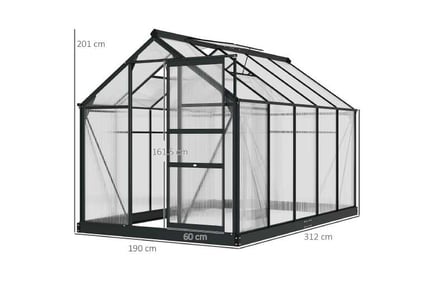 Outsunny Clear Walk-In Greenhouse