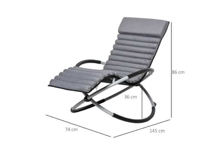 Outsunny Orbital Rocking Chair/Lounger