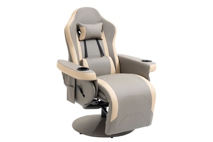 HOMCOM Recliner Chair, Grey