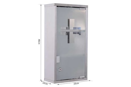 HOMCOM Medicine Cabinet, 48 cm