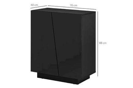 HOMCOM Bedroom Storage Cabinet, Black