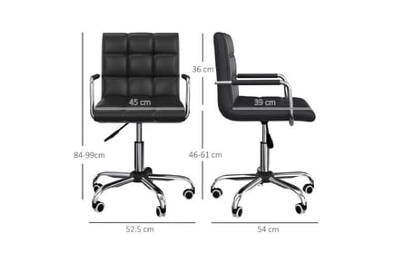 Vinsetto Adjustable PU Office Chair