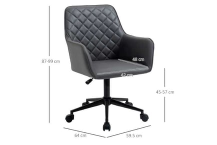 Vinsetto Office Chair - Grey