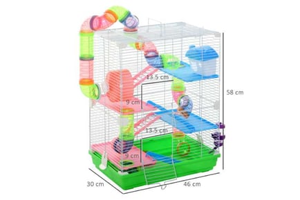 5-Tier Hamster Cage, Green