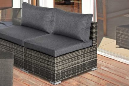 Outsunny Rattan Garden Single Sofa