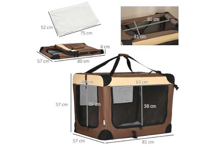 Pet Carrier, Cushioned, for Medium Pets