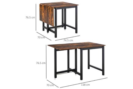 HOMCOM Foldable Dining Table