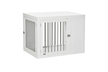 PawHut Dog Cage Table, Lg Dogs, Indoor