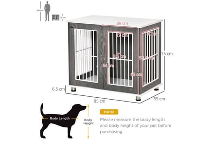 PawHut Dog Crate, Lockable Door