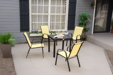 Outsunny 4 Stackable Dining Chairs