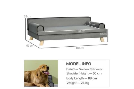 PawHut Dog Sofa, Water-resistant