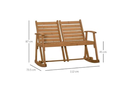 Outsunny 2-Seater Rocking Bench