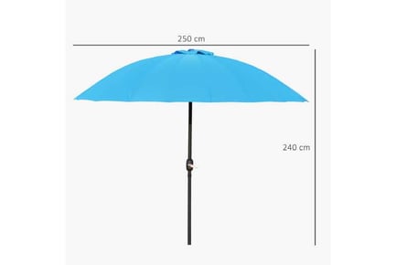 Outsunny Patio Umbrella w/Tilt Function