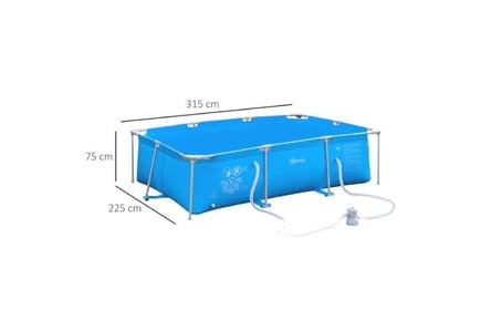 Outsunny Steel Frame Pool