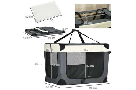 Pet Carrier, Cushioned, for Large Pets