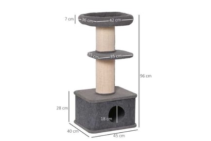 Kitten Cat Tree Activity Centre, Grey