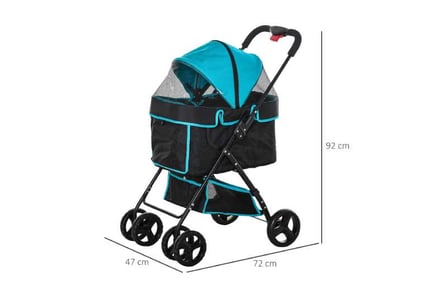 PawHut Foldable Pet Stroller