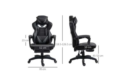 Vinsetto Adjustable Racing Gaming Chair