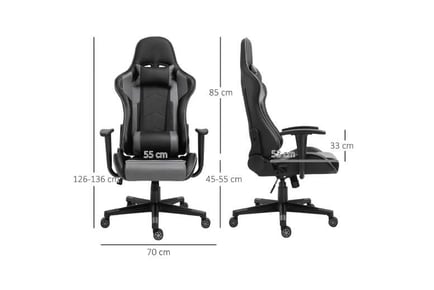 Vinsetto Gaming Chair - Black