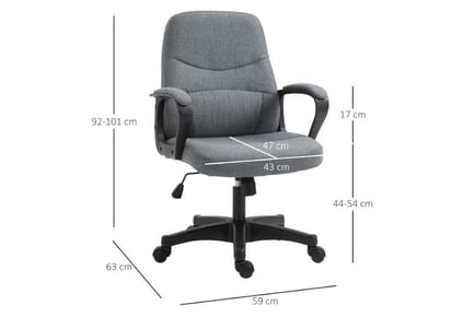 Vinsetto Massager Office Chair - Grey