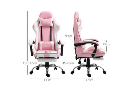 Vinsetto Racing Gaming Chair - Pink