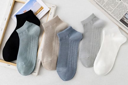 Men's Mesh Low Cut Socks - Six Pairs!