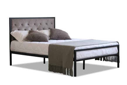 Camilla Metal Bed Frame with Headboard - Mattress Options