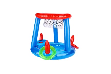 Inflatable PVC Swimming Pool Basketball Hoop Set