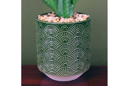 23cm Potted Artificial Cactus