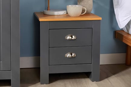 Camden Two-Drawer Bedside Table - 3 Colours!