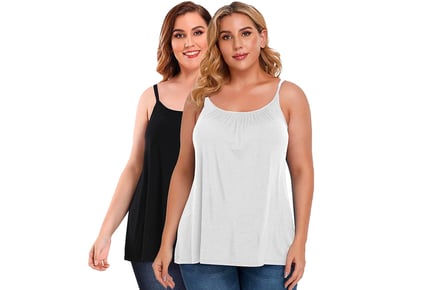 Women's Plus Size Padded Camisole- 3 Colour Options