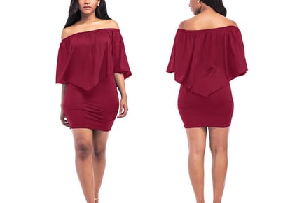 Women's Sexy Strapless Wrap Dress - Five Colour Options