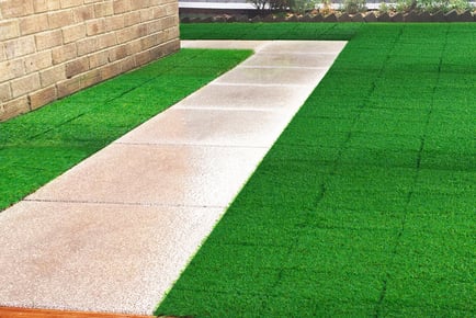 Artificial Grass Lawn Decking Tiles - Multiple Pack Options