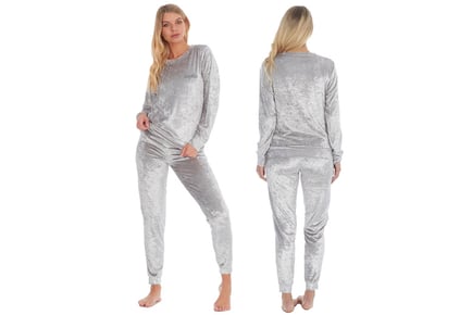 Mother & Daughter Matching Personalised Crushed Velvet Pyjamas