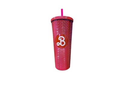 Barbie Inspired Sparkly Drinks Cup with Straw - 2 Options!