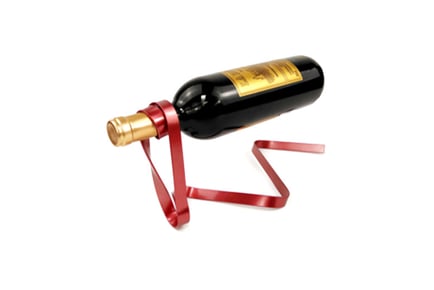 Floating Wine Bottle Holder - Black or Red