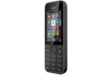 Nokia 208 2.4" 3G - Mobile Phone - Black - Vodafone