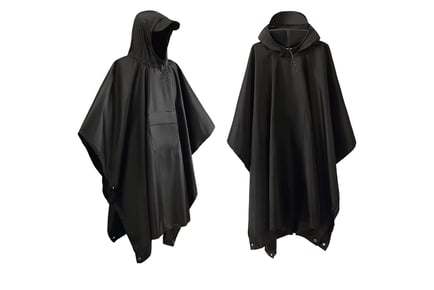 Waterproof Hooded Poncho - 5 Colours!