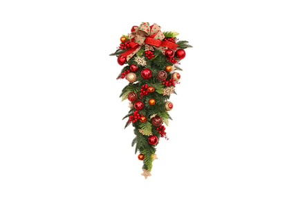 Xmas Artificial Hanging Plant Ornament - 2 Sizes