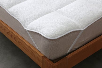 Sherpa Fleece Mattress Topper in Five Sizes