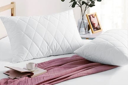 Premium Quilted Back Pillows - Packs of 2 and 4