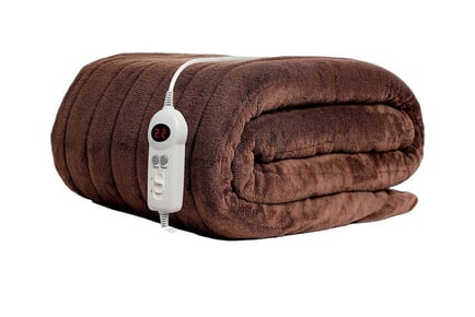 Brown XL Electric heated blanket