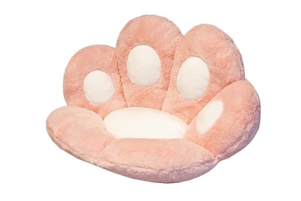 Fluffy Paw Cushion Seat in 2 Sizes and 5 Colours