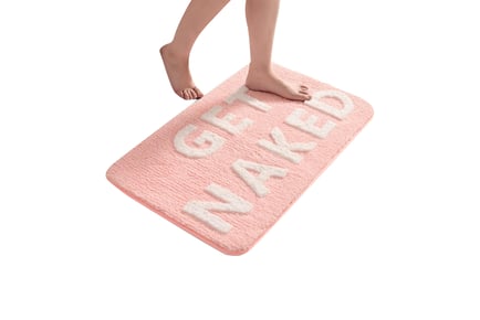 Supersoft Tufted Mat with Slogan in 2 Sizes and 3 Colours
