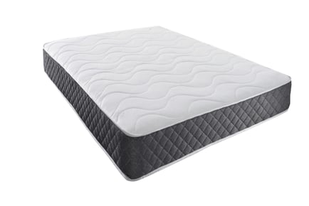 Cool Blue gel memory spring mattress with black border, Super King, 6