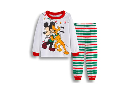 Kids Cartoon Mouse Long Sleeve Pyjamas - 6 Designs!
