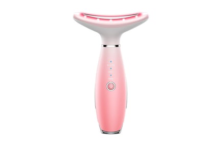 Pink face-lifting LED anti-aging device