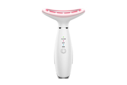 Pink face-lifting LED anti-aging device