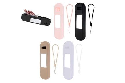 Mirrored Silicone Cosmetic Brush Case in 4 Colour Options