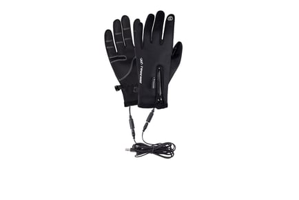 Unisex Winter USB Heating Warm Sport Gloves in Four Sizes